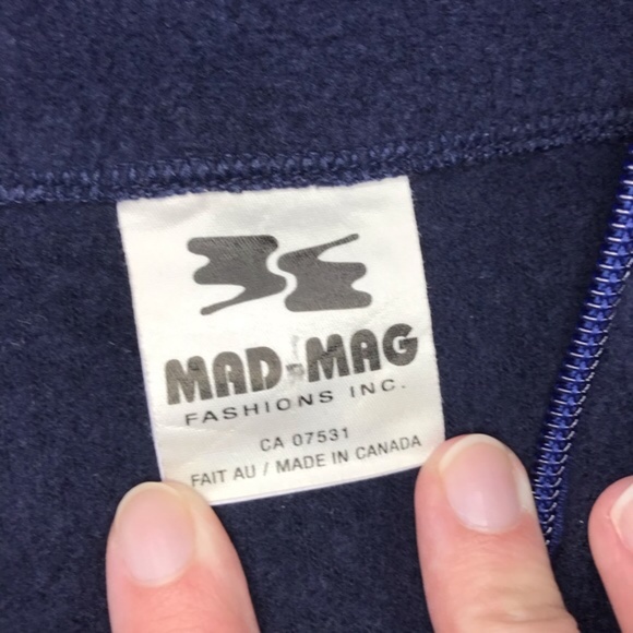 Fleece vest navy blue pine cone - Picture 4 of 5